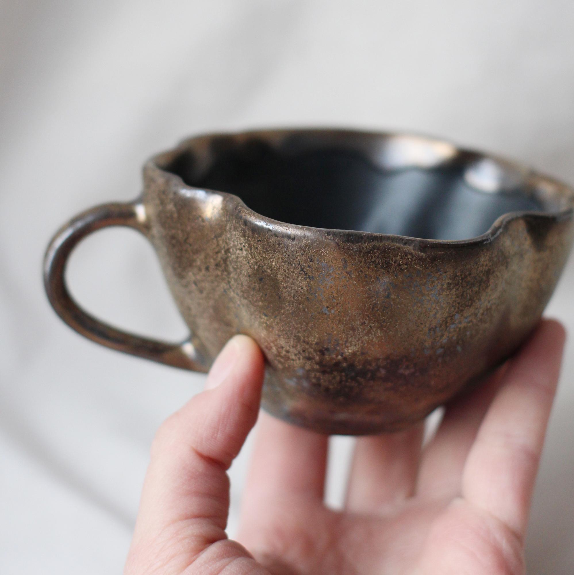 Чашка МОРСКАЯ СОЛЬ бронза