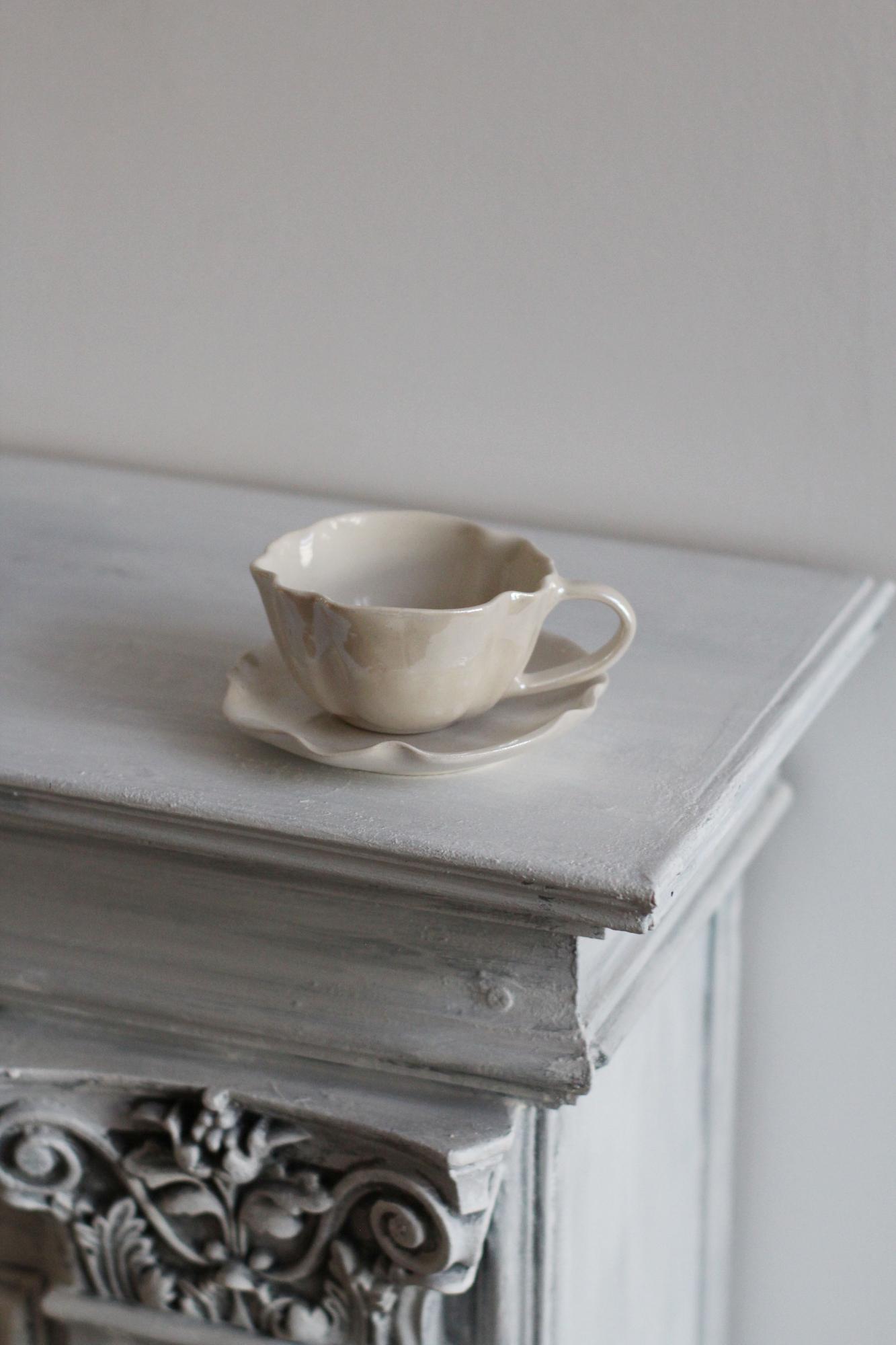 Чашка МОРСКАЯ СОЛЬ перламутр