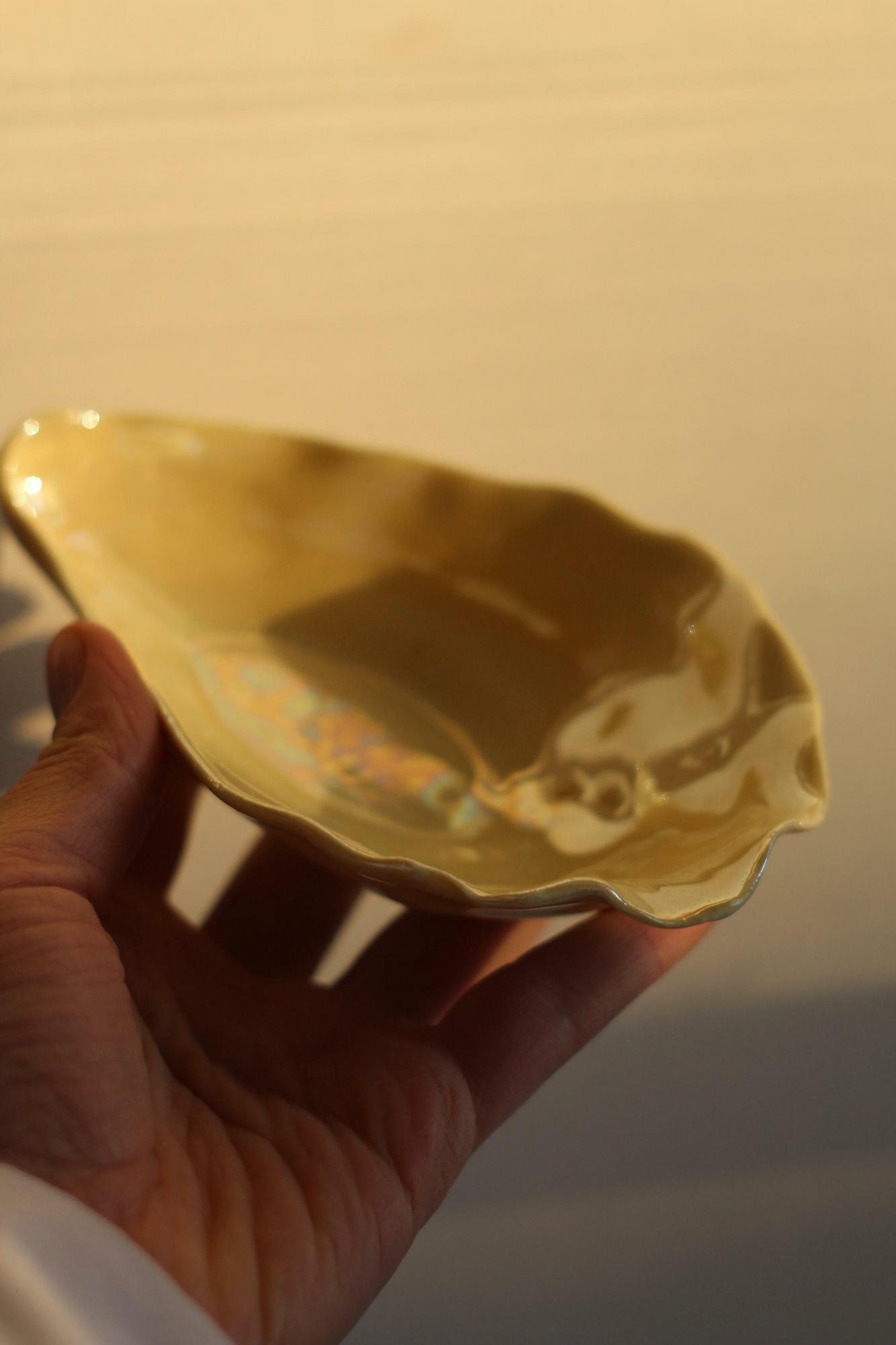 Пиала УСТРИЦА в оттенке: сливочное масло