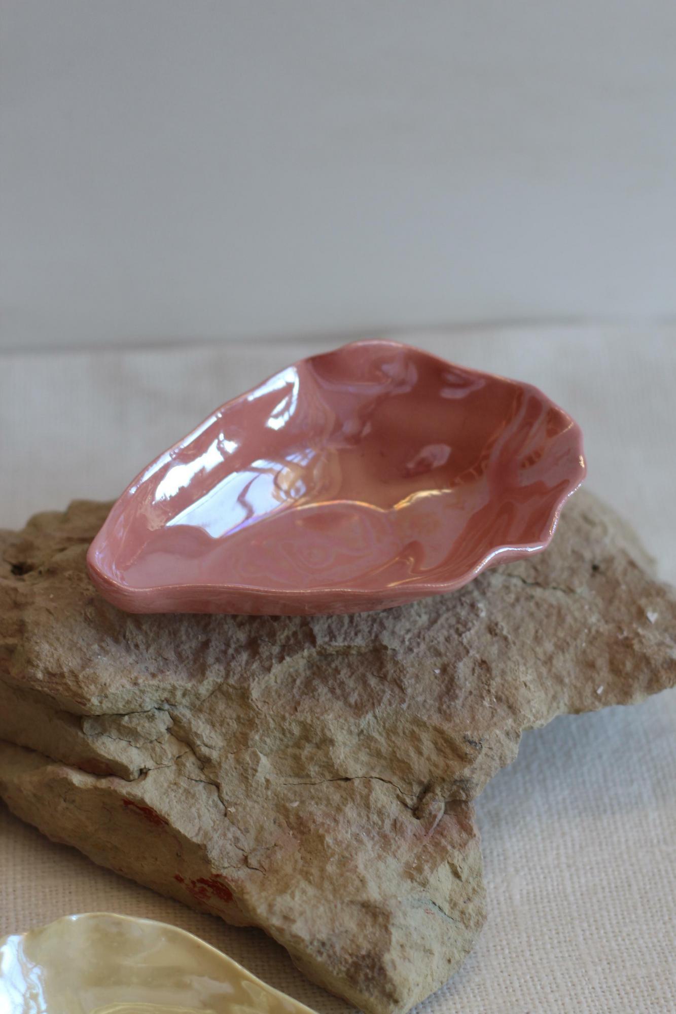 Пиала УСТРИЦА в оттенке: пыльная роза