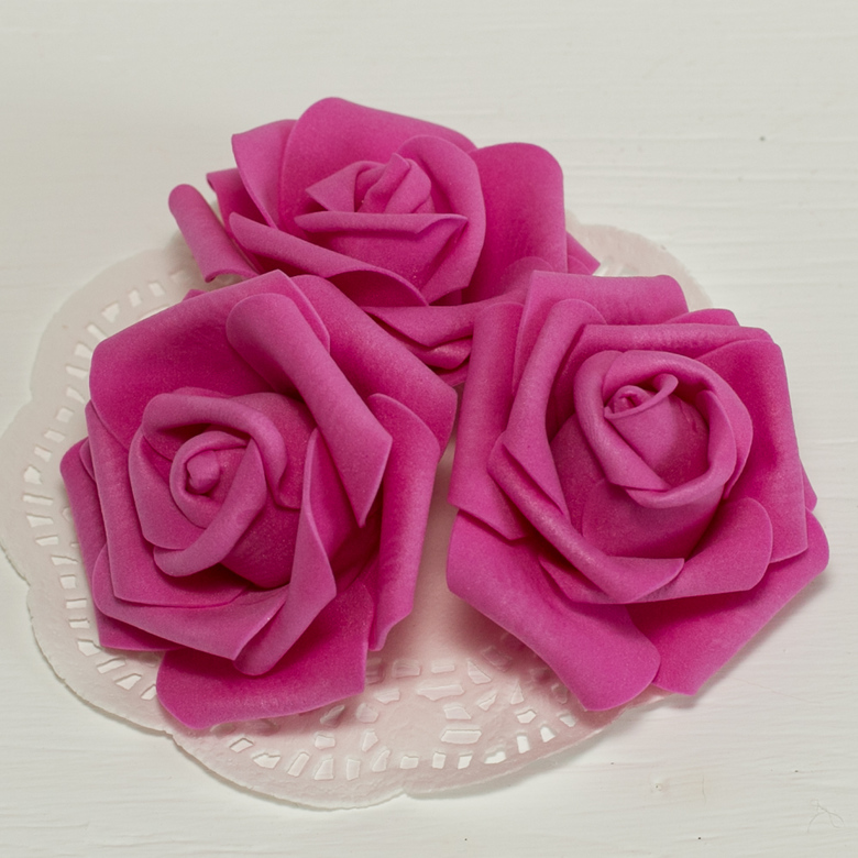 Цветы из фоамирана (вспененная резина)