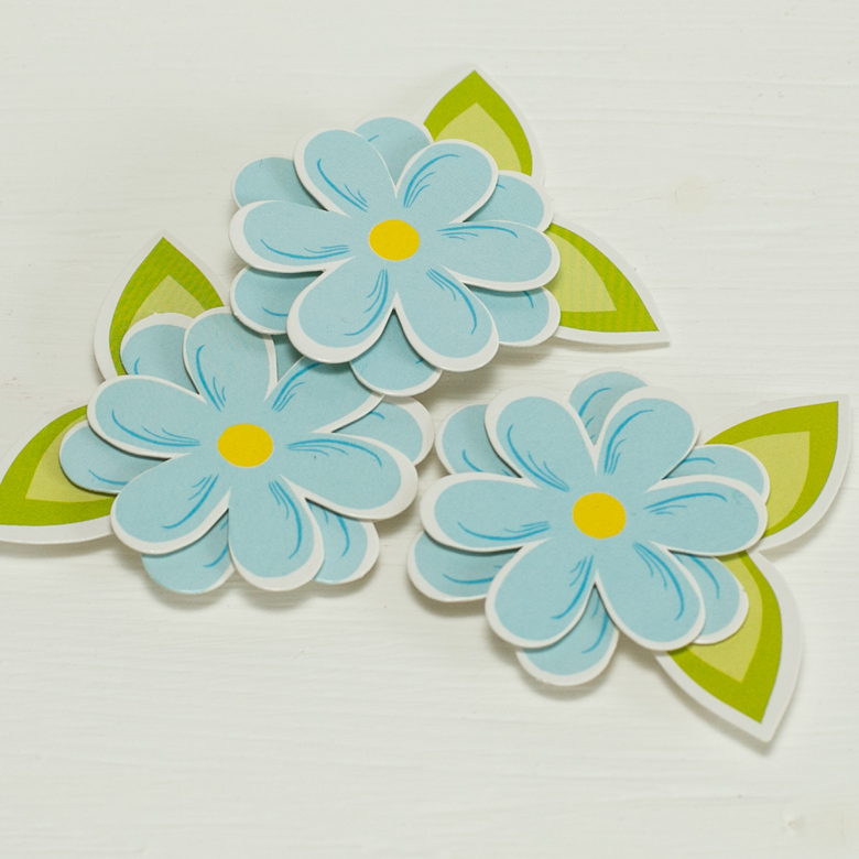 Цветы из картона