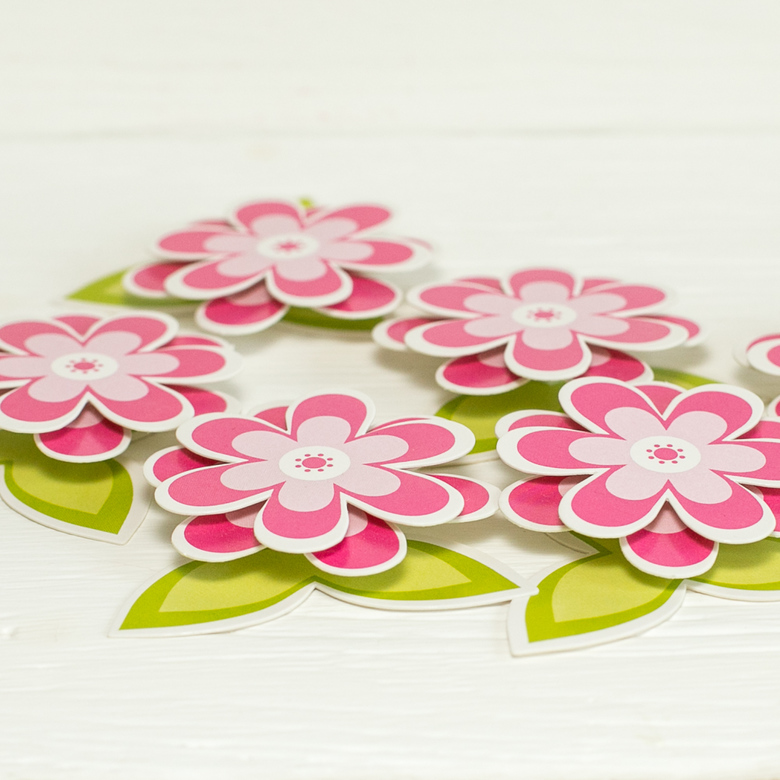 Цветы из картона