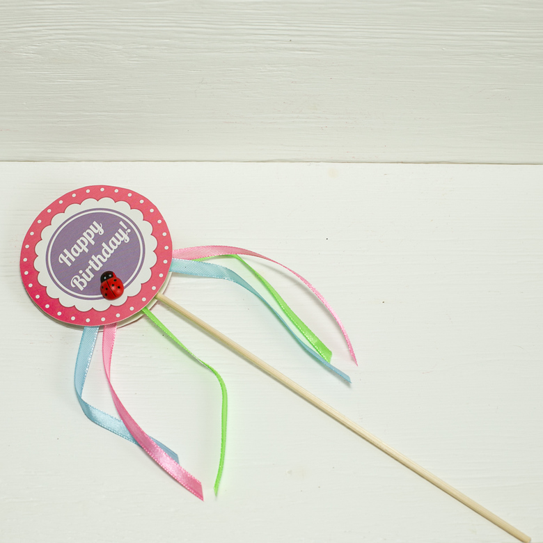 Топпер для торта "Happy Birthday" - 2