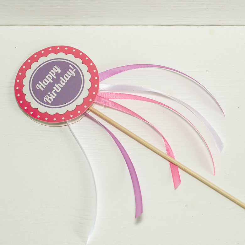 Топпер для торта "Happy Birthday" - 3