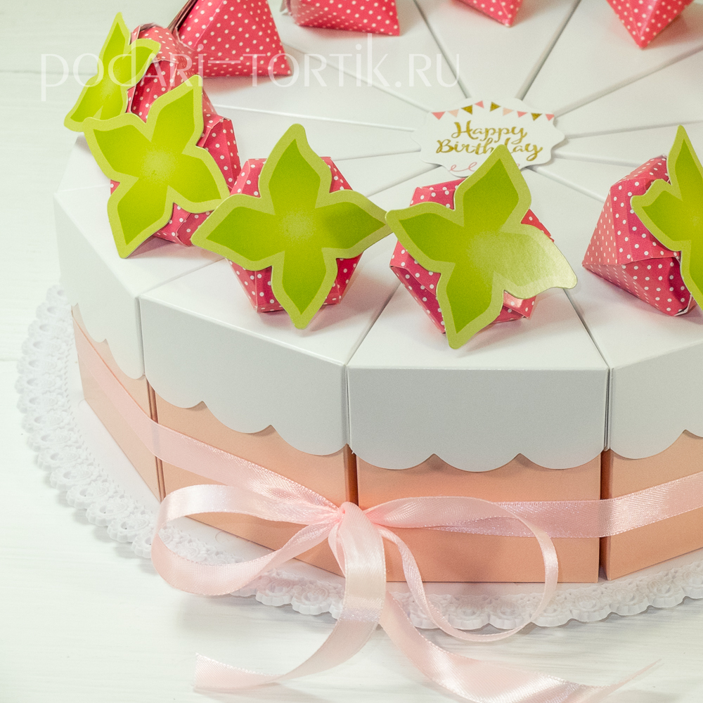 Дополнительные кусочки для торта "Клубничный-2"