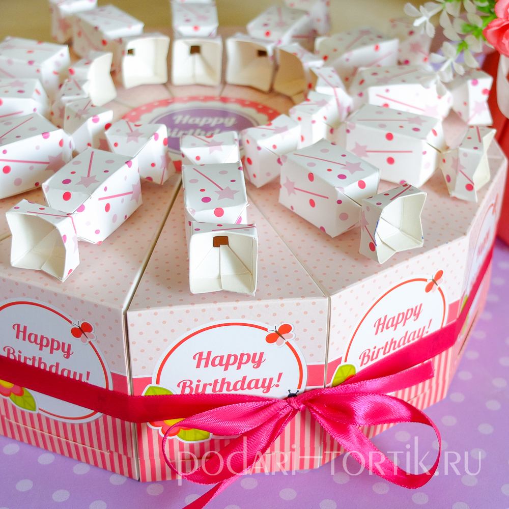 Дополнительные кусочки к торту "Happy Birthday-3"