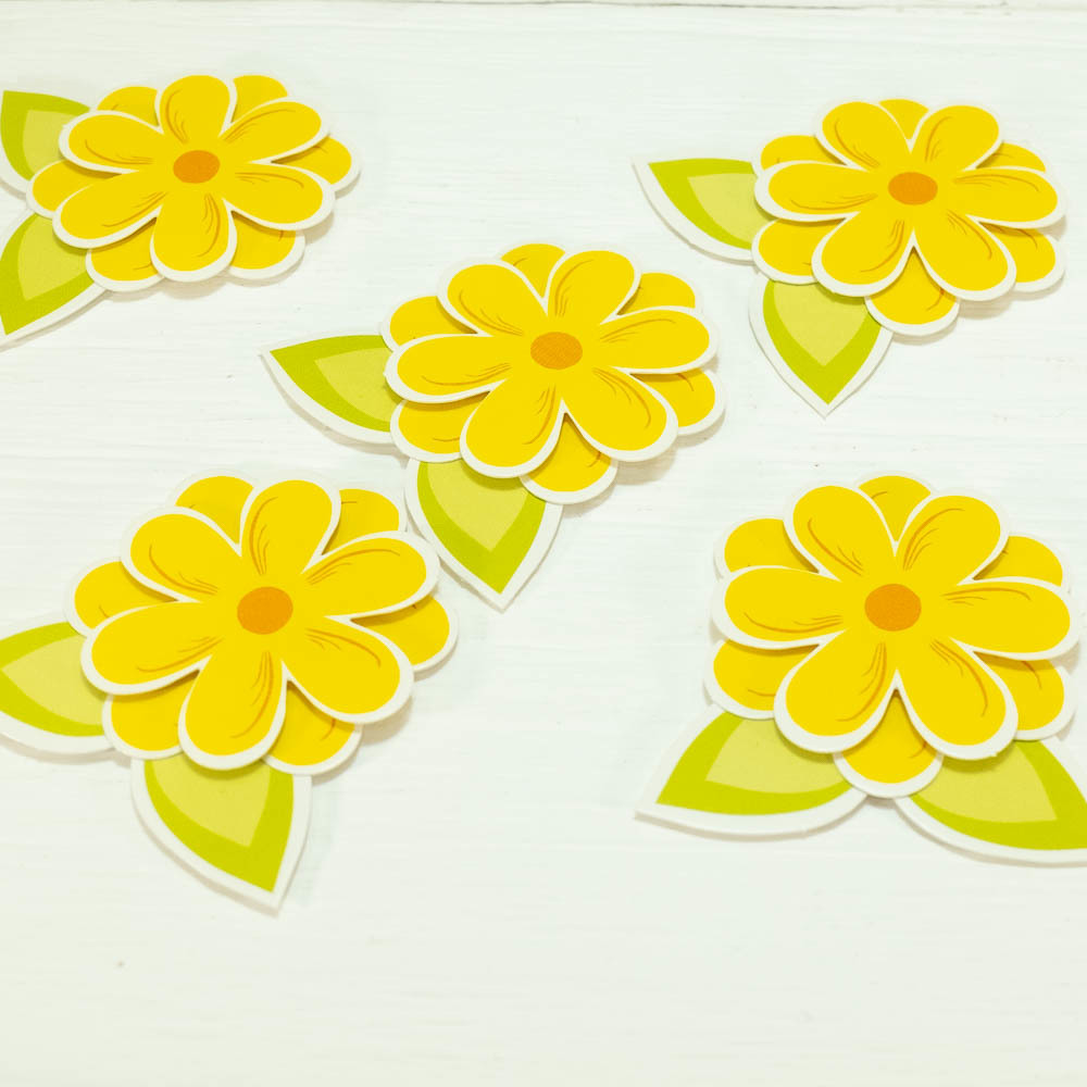 Цветы из картона