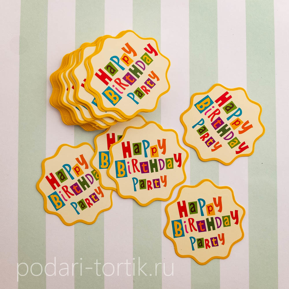 Декор из картона, диаметр 5 см