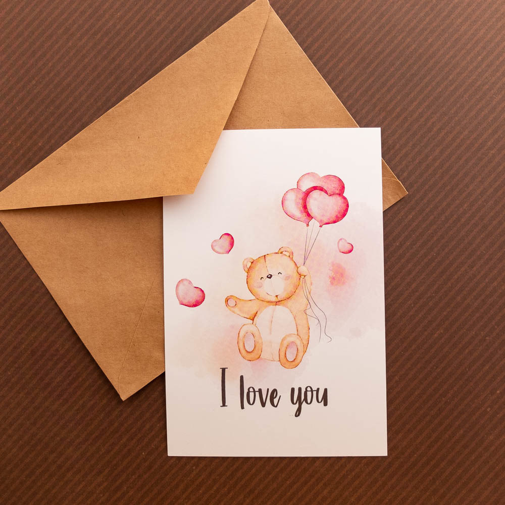 Открытка "I love you"