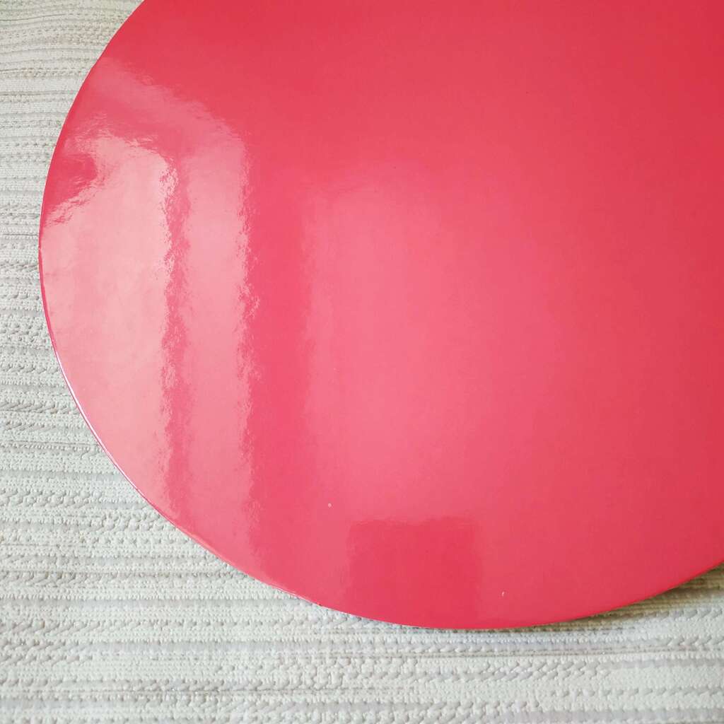 Поднос для торта, розовый (толстый картон 3 мм)