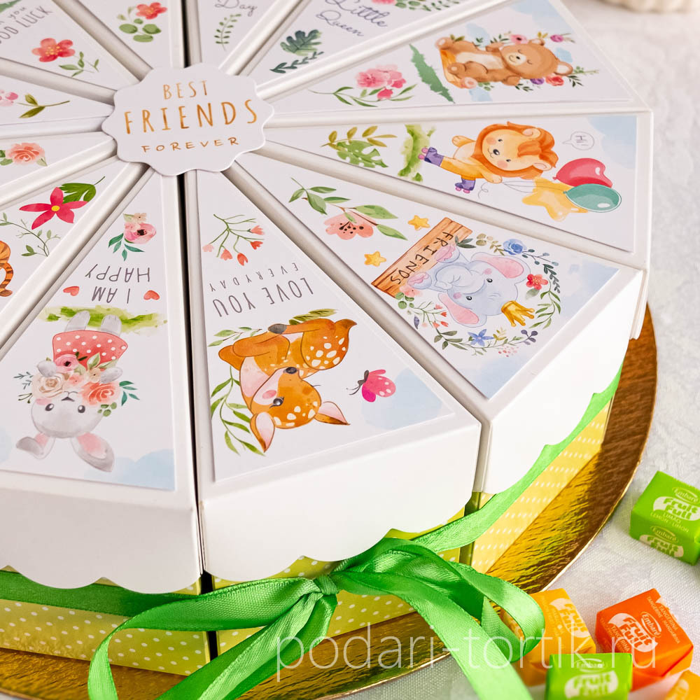 Торт "Best Friends", зелёный