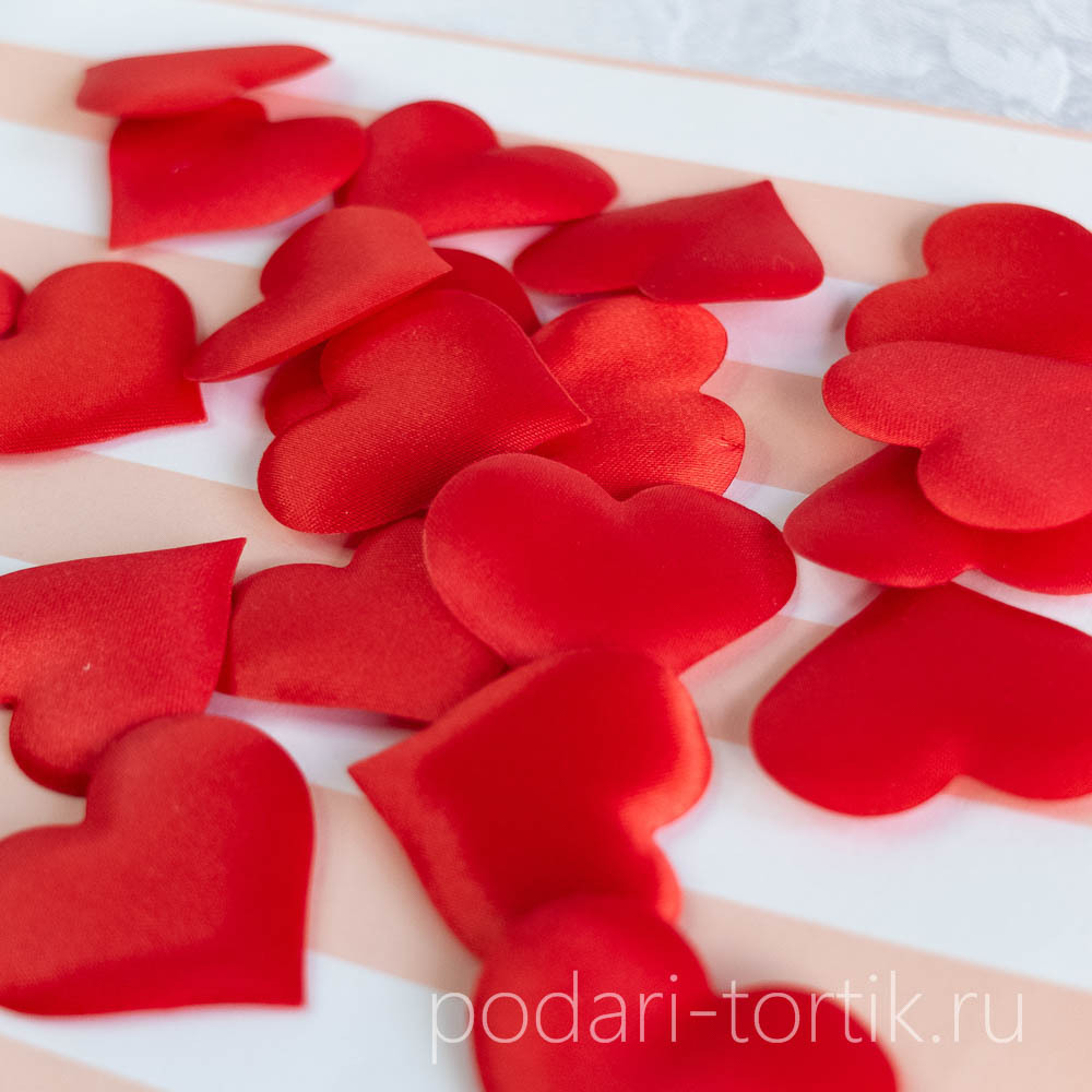 Сердечки декоративные объемные