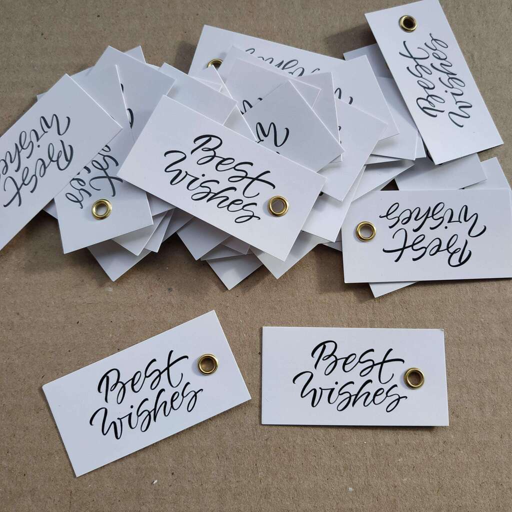 Бирочка для пожеланий с люверсом