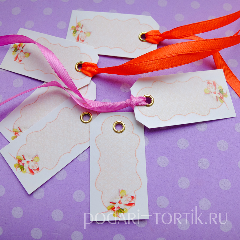 Бирочка для пожеланий с люверсом