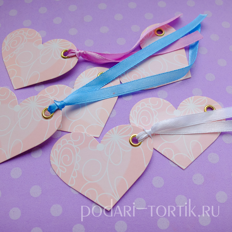 Бирочка для пожеланий с люверсом