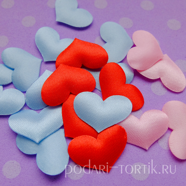 Сердечки декоративные объемные