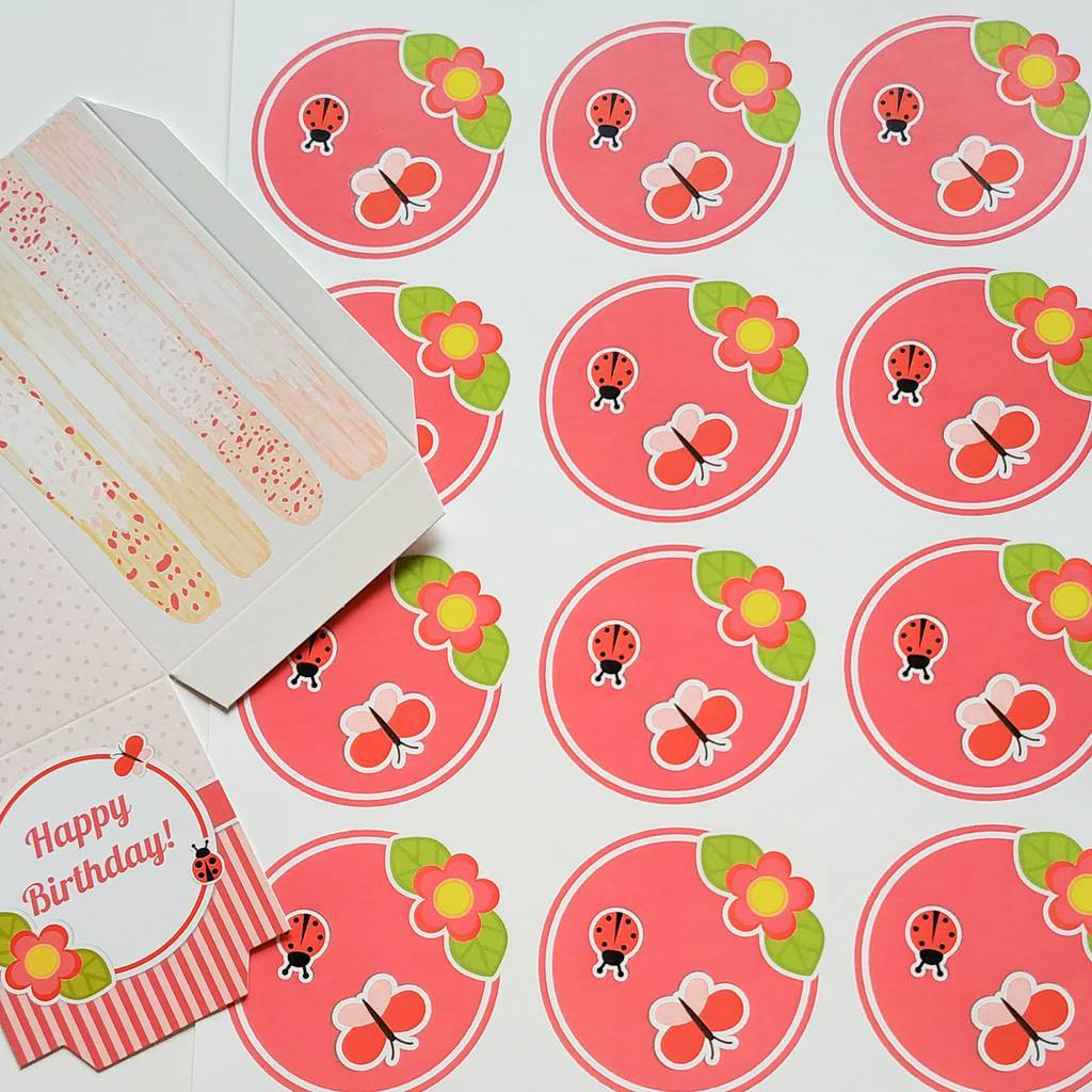 Наклейки для тортика "Happy Birthday"