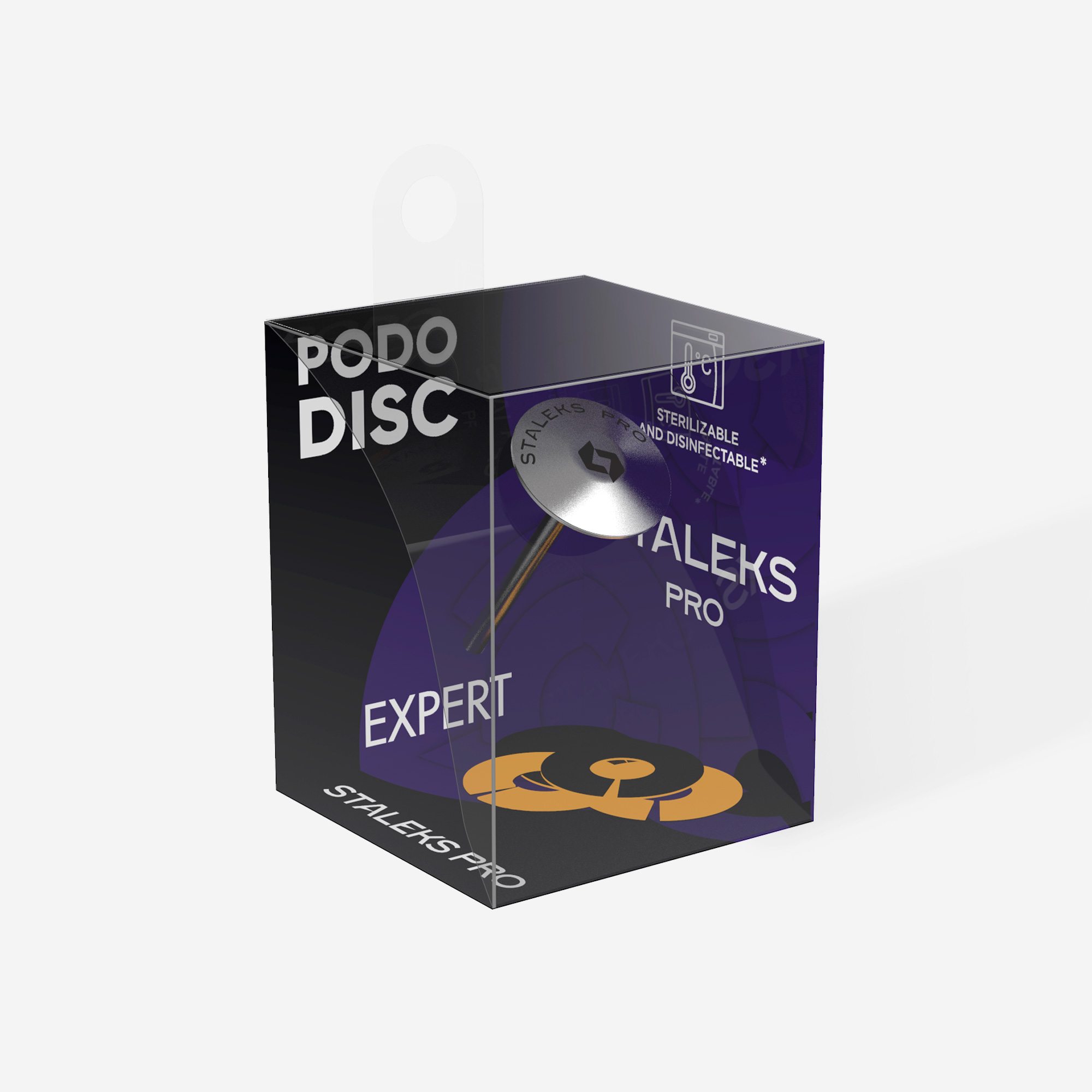 UPDset-15 Педикюрный диск зонтик PODODISC "S" в комплекте с сменным файлом 180 грит 5 шт (15 мм)