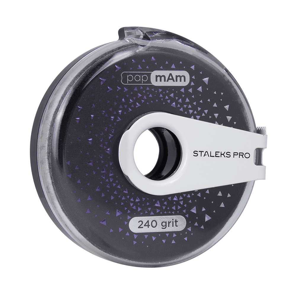 ATClux-240 Сменный файл-чехол papmAm в пластиковой катушке c клипсой EXCLUSIVE 240 грит (6 м)