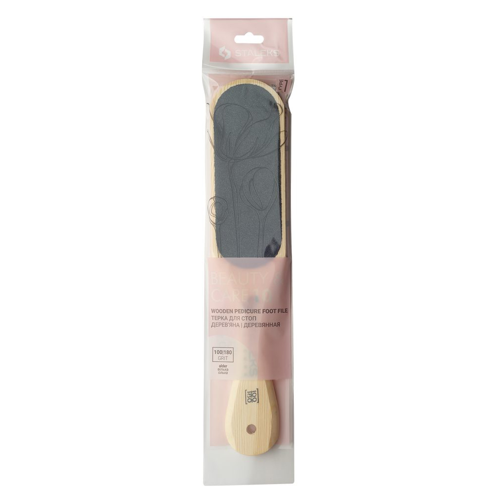 ABC-10/1 Терка для стоп деревянная BEAUTY & CARE 10 TYPE 1