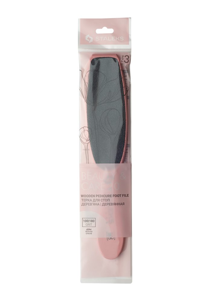 ABC-20/3 Терка для стоп деревянная BEAUTY & CARE 20 TYPE 3