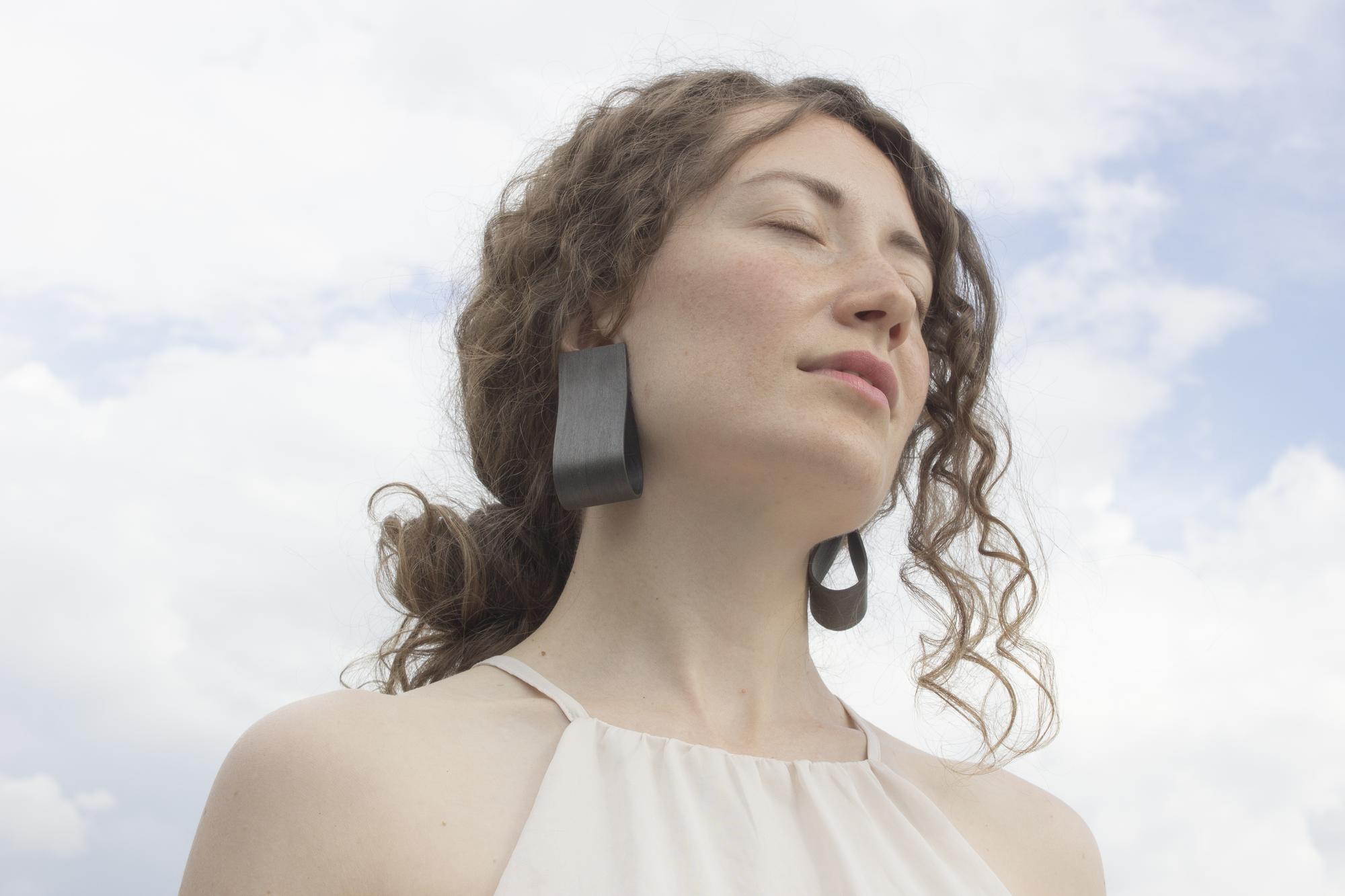 Серьги Deform-16 grey