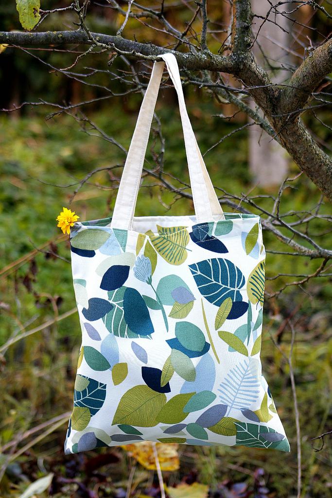 Шопер "Листья" из турецкого хлопка