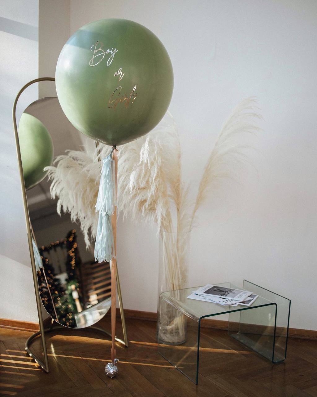 Гендер-шар цвета Green forest