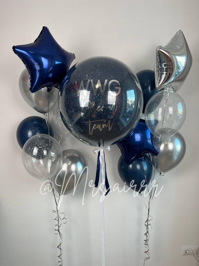 Темно-синий и 2 связки