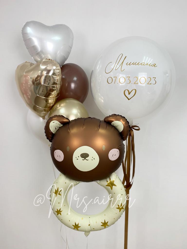 Набор на выписку с погремушкой