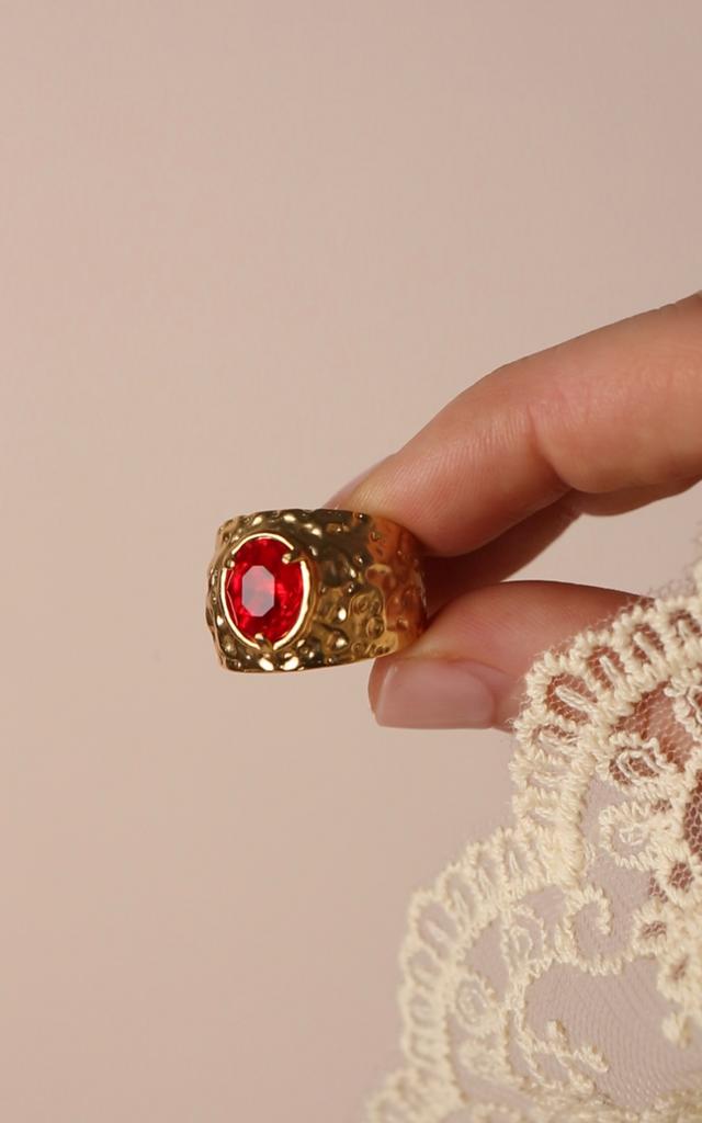 Кольцо "LOVE ADDICTION" red