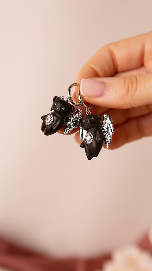 Серьги "BEAR" black
