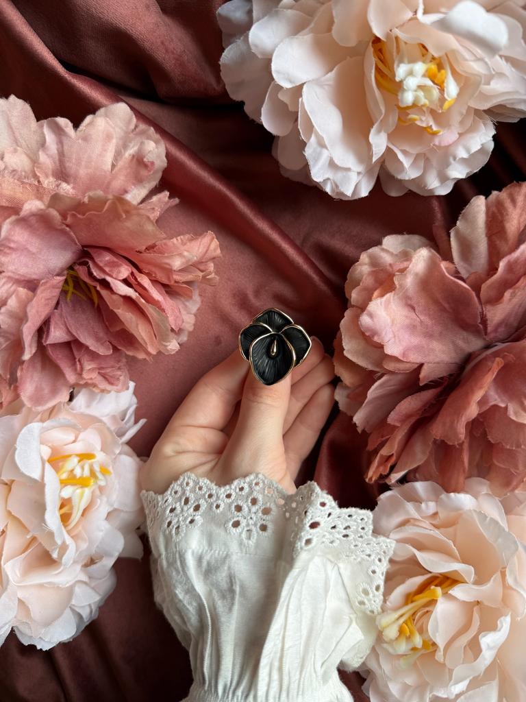 Кольцо "CALLA" black