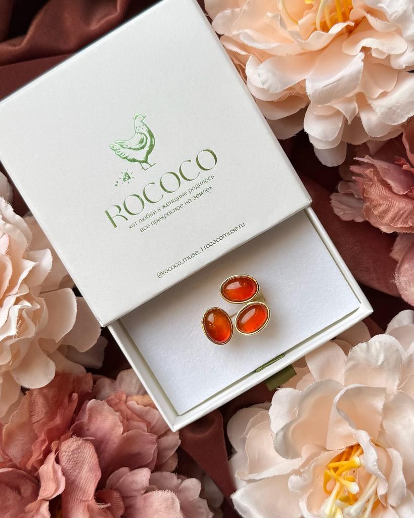 Кольцо "VENICE" orange