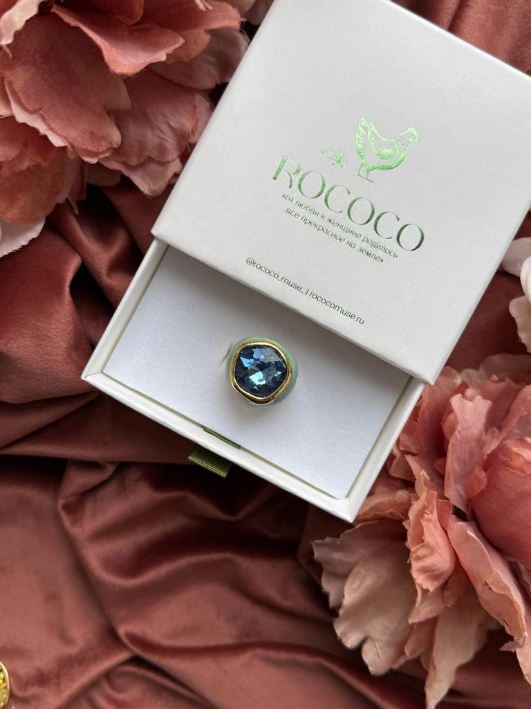 Кольцо "FLORIANA" blue