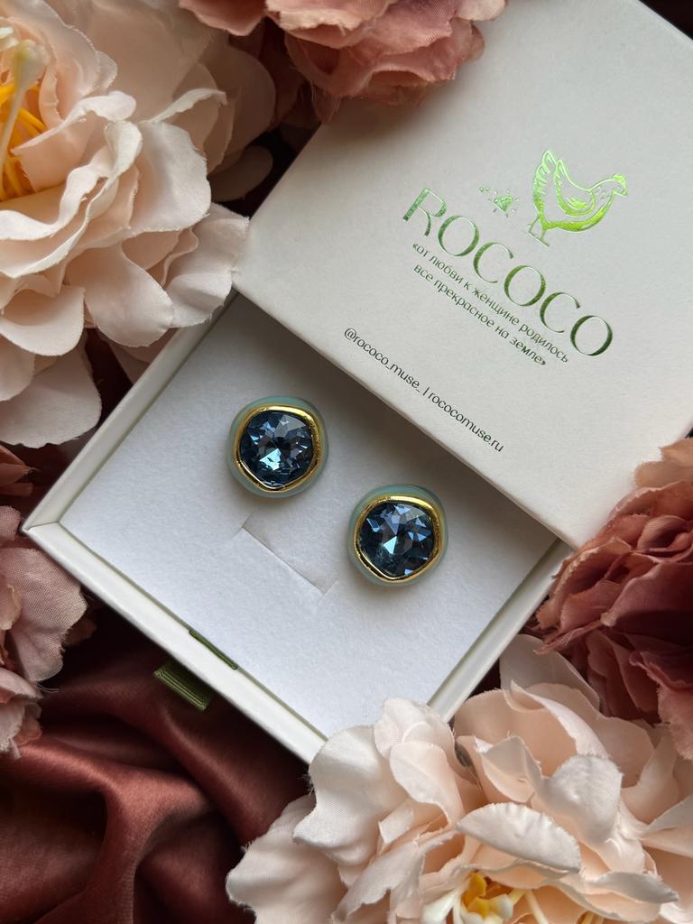 Серьги "FLORIANA" blue