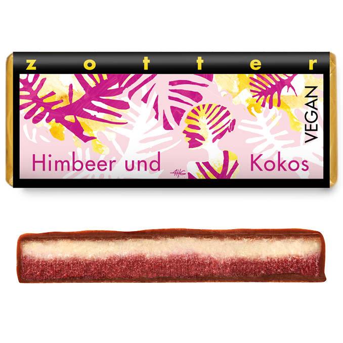 Шоколадный батончик Raspberry and Coconut, 70 г