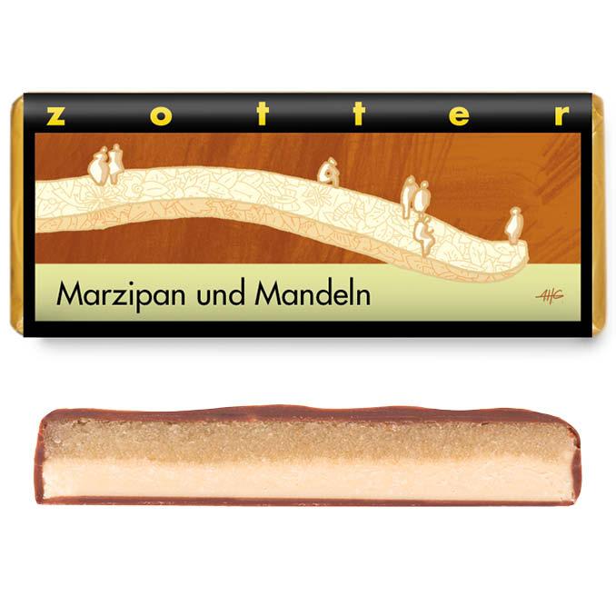 Шоколадный батоник Marzipan and Almonds, 70 г