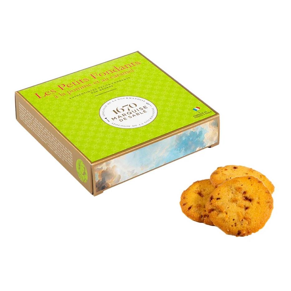 Мягкое печенье Les Petits Fondants с яблоком и карамелью, 80 г