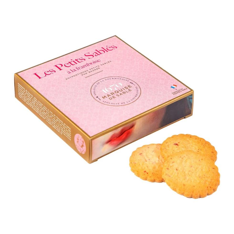 Песочное печенье Les Petits Sables с малиной, 100 г
