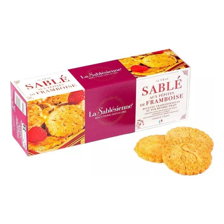 Песочное печенье Sable с малиной, 125 г
