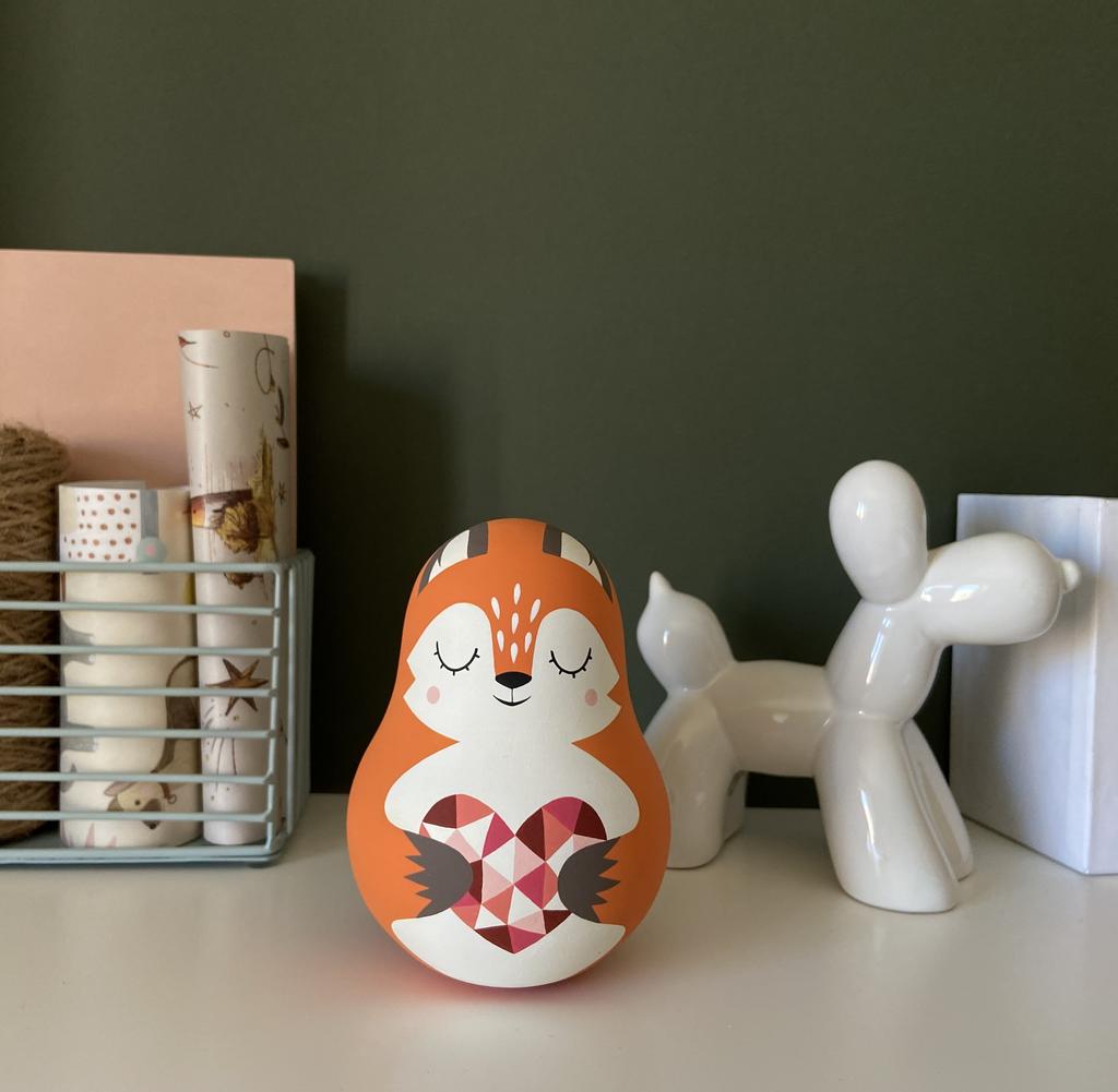 Неваляшка "Лисичка с сердечком"