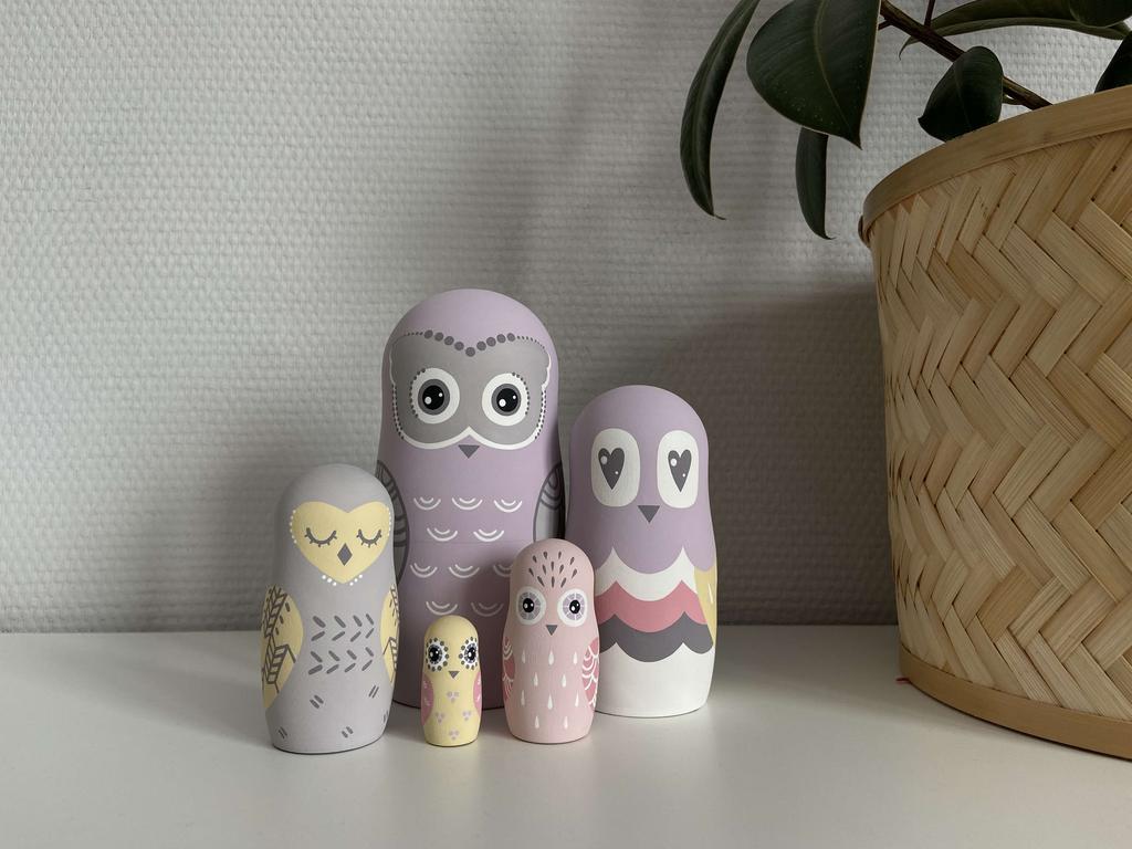 Набор матрешек СОВУШКИ
