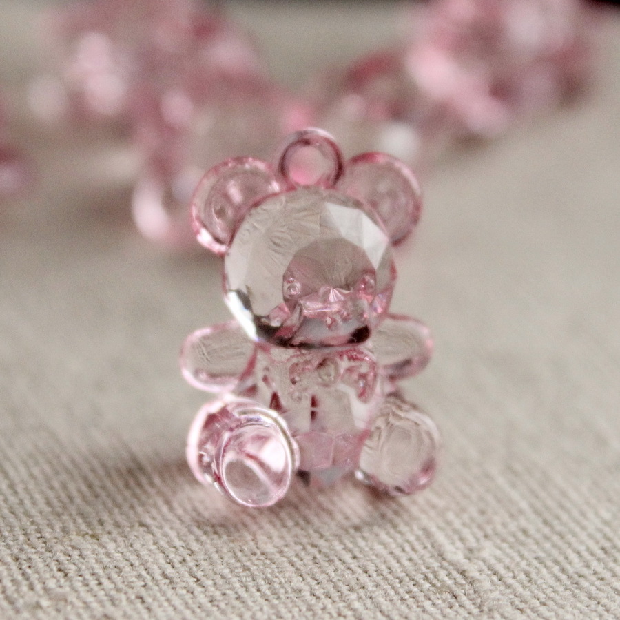 -Подвеска медвежонок розовый