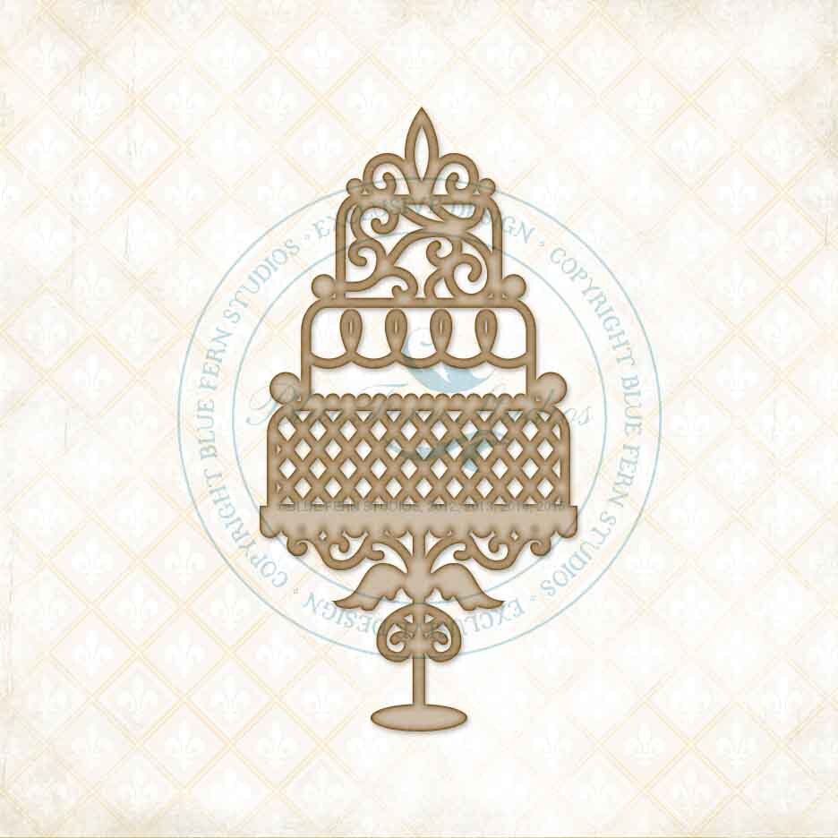 *Blue Fern/чипборд/Wedding Cake