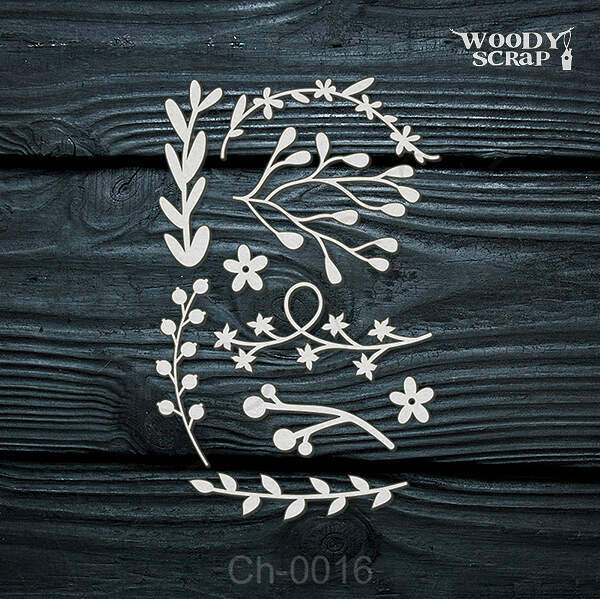 *Woodyscrap/чипборд/ch-0016