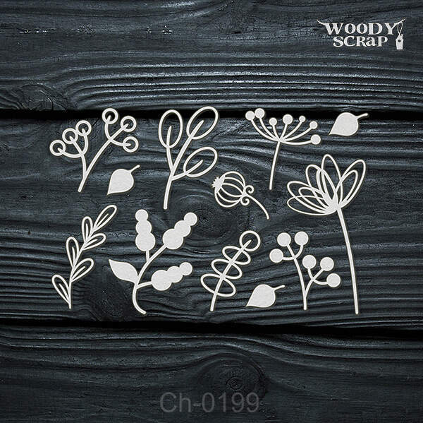 *Woodyscrap/чипборд/ch-0199