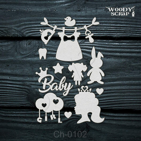 *Woodyscrap/чипборд/ch-0102