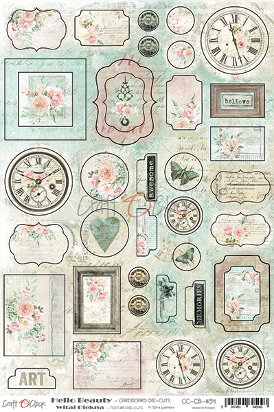 *Craft O’Clock/HELLO BEAUTY/чипборд